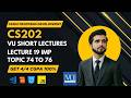 CS202 Lecture 19 | Fundamental of Frontend Development | Final Term Topics 74–76 | VU Short Lectures