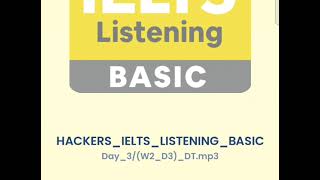 Hackers Basic IELTS Listening_C3_Test Completion