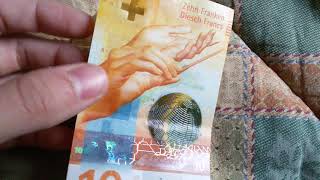 Switzerland New 10 Francs Note Neuer 10 Franken Schein Youtube