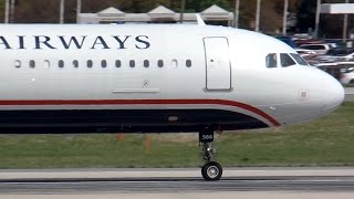 US Airways A321-231 [N566UW] Takeoff Charlotte CLT