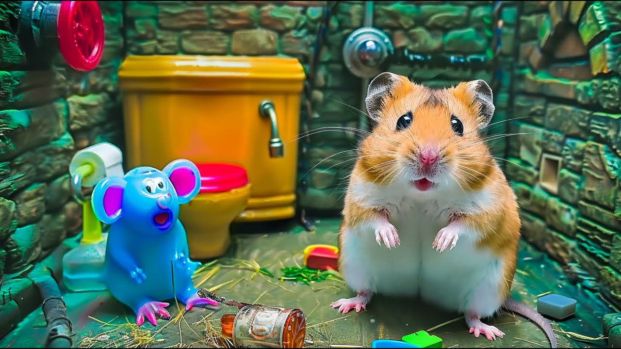 Hamster Escapes the Bouncy Ball Maze 🐹🎈 Hamster Maze