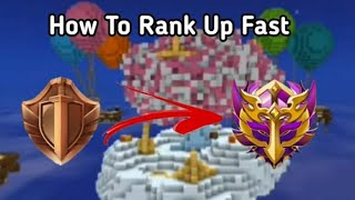How to Win every rank match In bedwars | Garena Block man go