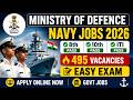 Latest Navy Recruitment 2026🔥 | 495 Posts | 8th/10th/ITI Pass Candidates Apply | #Navy
