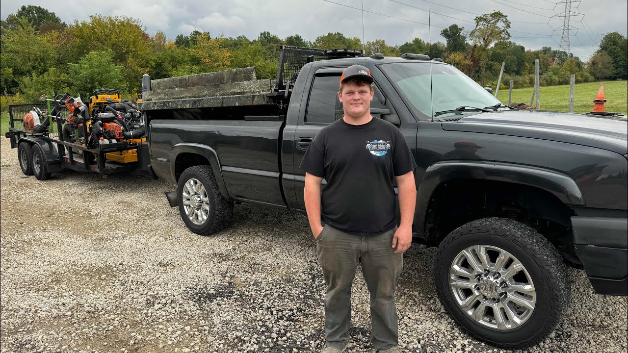 Teenage LawnCare Business Shop Tour! This 17 year old is crushing it!