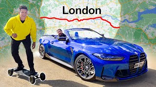£1000 Skateboard vs £100,000 BMW M4 Race Across London by OVERDRIVE 354,030 views 9 months ago 19 minutes