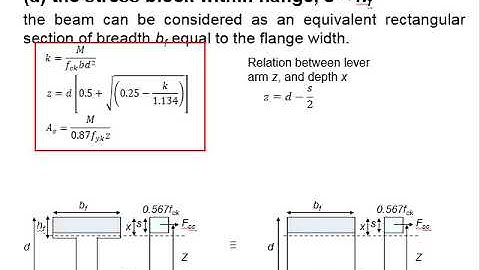 4.14 Flange section with stress block within flange