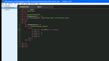 COMO HACER UN FORMULARIO EN HTML Y CSS3 EN ESPAÑOL PARTE 1