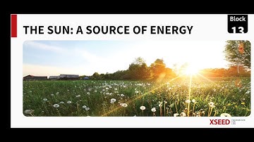 CLASS 3 ENVIRONMENTAL SCIENCE, BLOCK 11.3 THE SUN : A SOURCE OF ENERGY