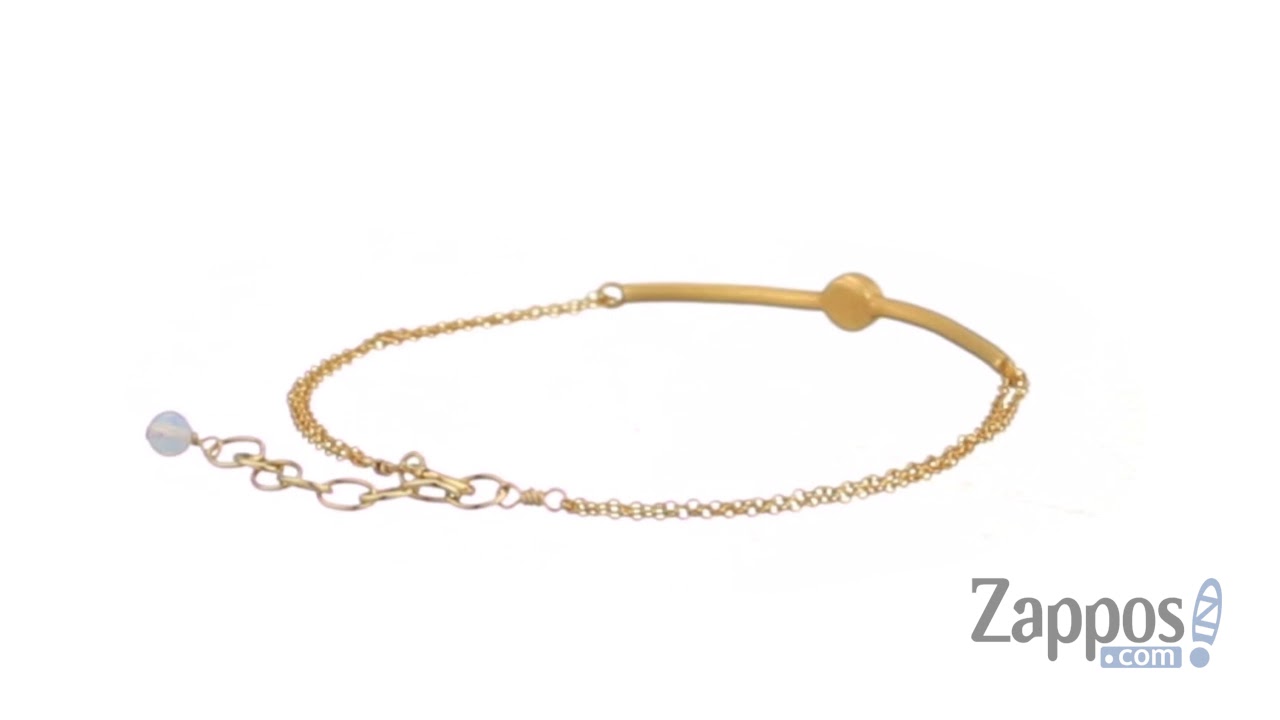 Dogeared The Everyday Magic Bracelet, Opalescence Gem Bar On Chain SKU: 9148683