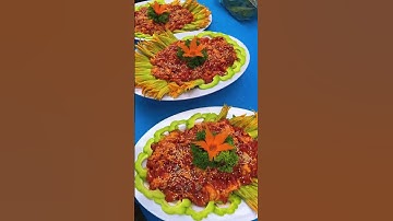 Nai né bông bí ăn kèm bánh đa trên bàn tiệc I Đặt tiệc Ngọc Thuận  #dattiecngocthuan #monngondaitiec