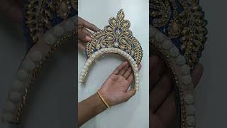 HomeMade Mukut For Durga mata ❤️/Navratri Special/ #shorts #ytshorts #viralshorts #viral