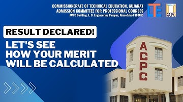 ACPC | How Merit will be calculated for BE / B TECH and Degree/Diploma Pharmacy?