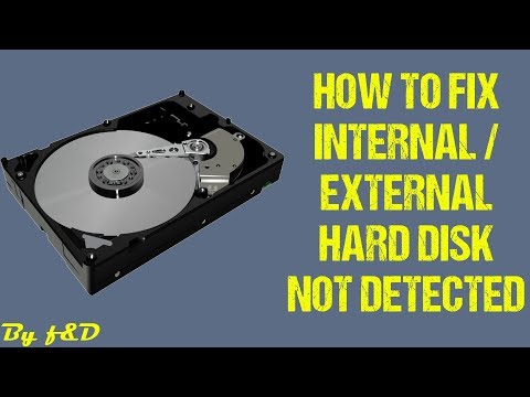 Hi guys this is channel f&d in video i'm going to show you how fix internal / external hard disk drive not detected. detected ...