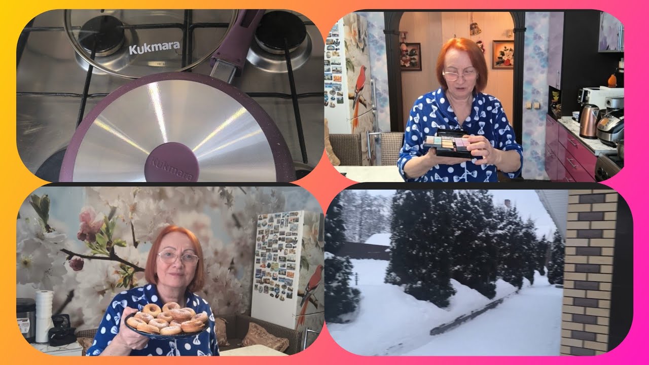 Жизнь в деревне.Испытала новую жаровню для пончиков.Покупки на В.Б.