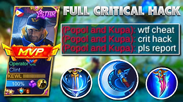 CLINT "BLUE CRITICAL 1 HIT DELETE BUILD!" | NEW BROKEN BUILD & EMBLEM 2022 - MLBB