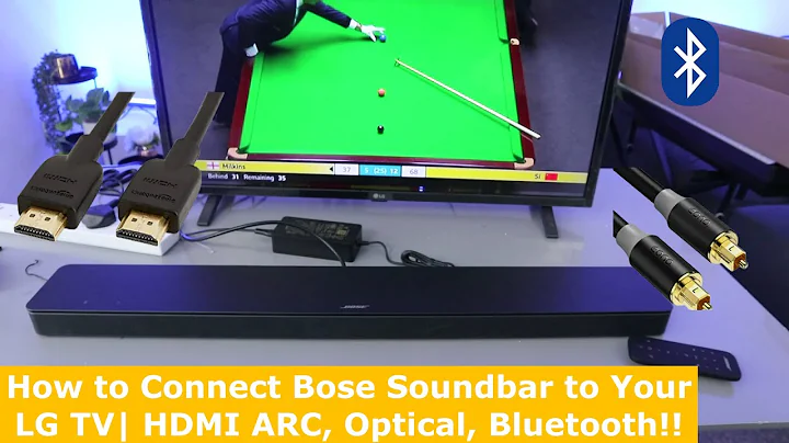 How to Connect Bose Soundbar to Your LG TV| HDMI ARC, Optical, Bluetooth!!