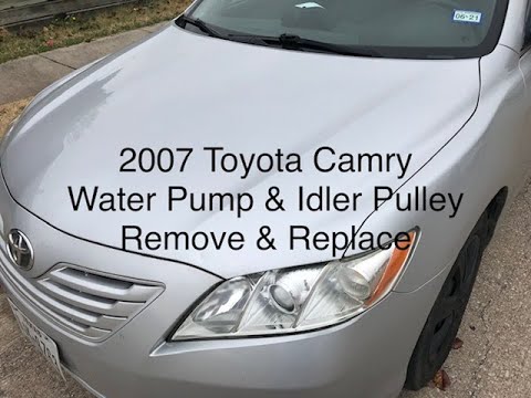ვიდეო: რა ღირს წყლის ტუმბოს გამოცვლა 2007 წლის Toyota Camry– ში?