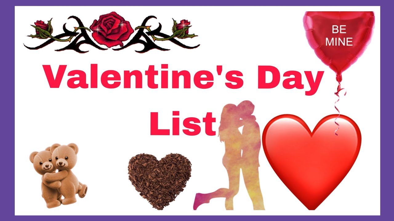 Valentine week List Date 2026|valentine's week List 2026|February 7 to 14 all day list|valentine day