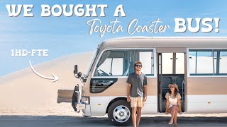 WE BOUGHT A BUS!  EP 1. Welcome to our Japanese import Toyota Coaster.