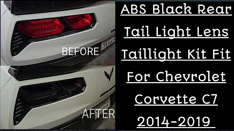 Installing ABS tail light covers on the C7 corvette