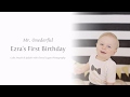 Ezra&#39;s First Birthday | Mr. Onederful | Cheryl Logan Photography