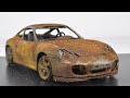 Restoration Abandoned Porsche 911 Model Car