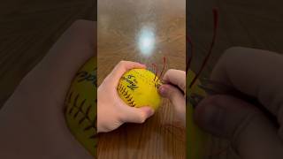 What’s inside of a softball? #softball #baseball #mlb #whatsinside