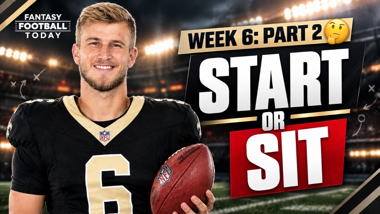 Week 6 Start Sit Advice (Part 2) | Sneaky Starts & Players to BENCH | 2026 Fantasy Football