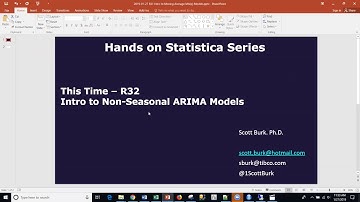 R32 Intro to Non Seasonal ARIMA models in R and RStudio