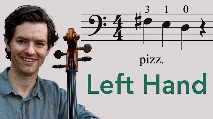 Hot Cross Buns Cello Lesson 2 - Left Hand Shape Position with Music - PLAY ALONG with Pizzicato!