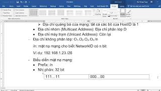 [Mạng máy tính] Chữa bài tập về địa chỉ IPv4 | thầy Bùi Trọng Tùng