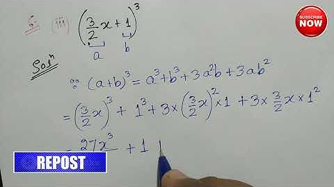 Ncert Maths:Class 9th: Ch.(2) Polynomial:Ex.(2.5) Q.6 (c)Write the following cube in expanded form: