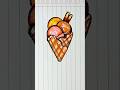 Cara menggambar eskrim #menggambar