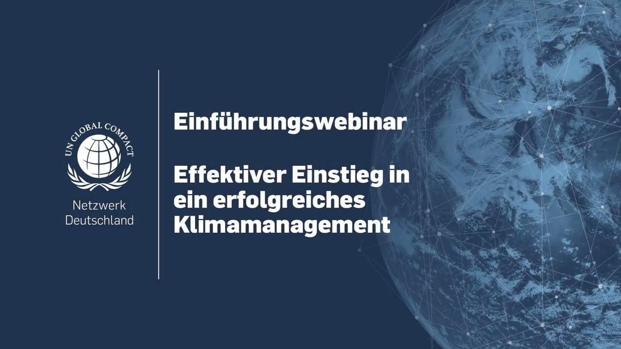 Einführungswebinar Klimamanagement
