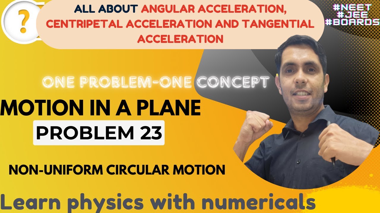 Problem 23 Motion in a Plane Class 11 Physics Non-uniform circular ...