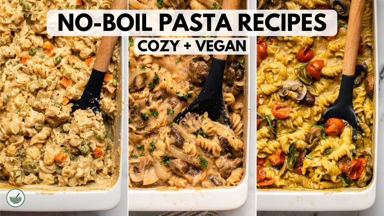 Picture of Cozy No-Boil Pasta Recipes | Vegan - YouTube