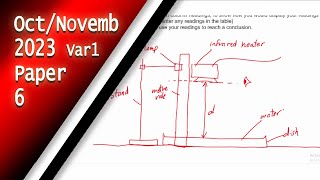 IGCSE Physics October-November 2023 Paper 6 Variant 1