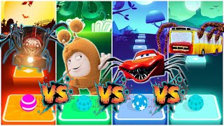 Choo-choo charles VS Oddbods VS Mcqueen Eater VS Bus Eater | Tiles Hop EDM Rush screenshot 3