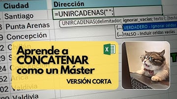 Aprende a CONCATENAR texto en Excel como un Máster en un minuto - Excel - Tutorial corto
