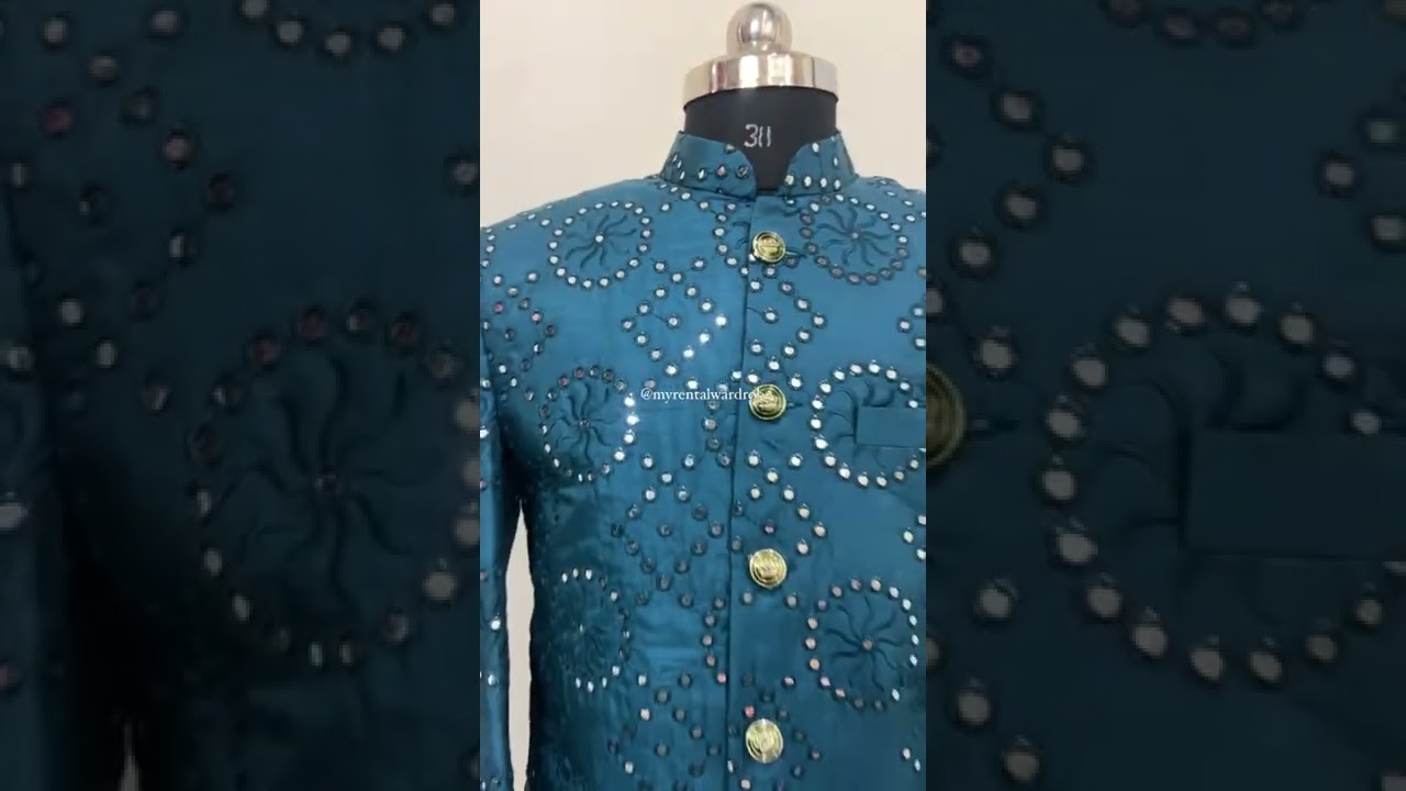 Mirror Work Bandhgala For Men | Available on Rent | Bairagarh (Bhopal)