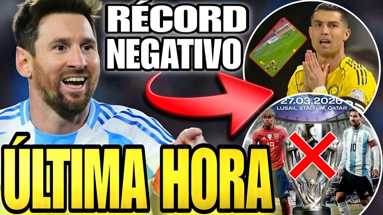 🚨 MESSI podría NO JUGAR la FINALISSIMA ❌️ SUSPENDIDO el juego en QATAR 💥 CR7 FALLA otro PENAL 🤣