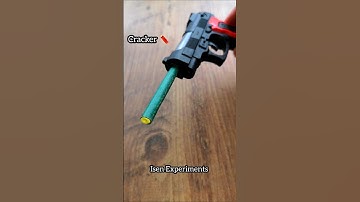 Cracker Toy Gun Trick #experiment #firecrackers #fireworks #crackers #lifehack