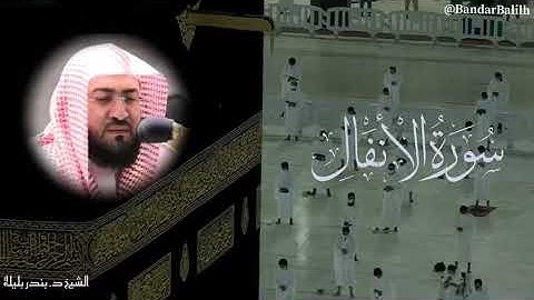 تلاوة من سورة الأنفال لي شيخ بندر بليلة
