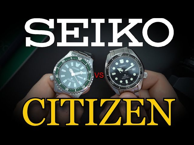 Seiko vs CITIZEN - Seiko SBDC061 vs Citizen Promaster Dive Automatic - Who  is Better - Comparison - YouTube