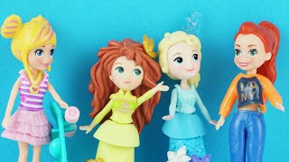 Frozen Elsa 2 Çizgi Film ve Polly Pocket Oyuncak Koleksiyonu - Eğlenceli Çocuk Videosu