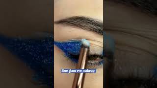 Blue eyeshadow makeup|Blue glam eye makeup tutorial ?✨makeup eyemakeup youtube shorts