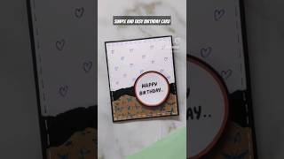 Simple and easy birthday card | shorts crafteholic youtubeshorts diy cardsmaking