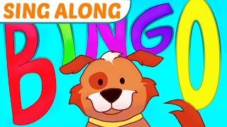 BINGO Song with Lyrics! Bingo the Dog Nursery Rhyme Sing Along for Kids #ReadAlong