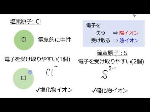 イオンを表す化学式