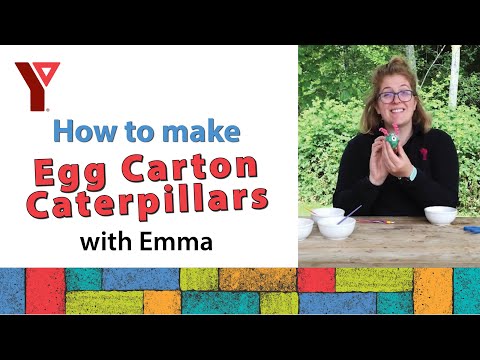 Egg Carton Caterpillars with Emma